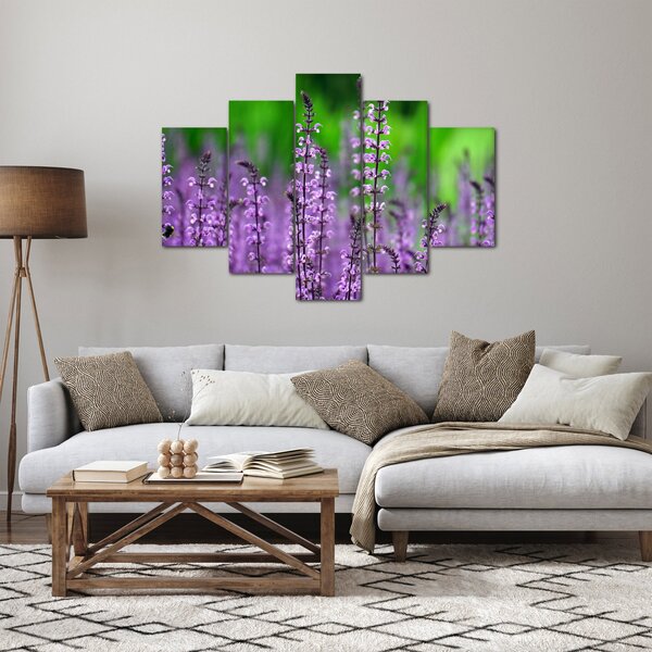 Slika ljubičastog livadskog bilja (150x105 cm)