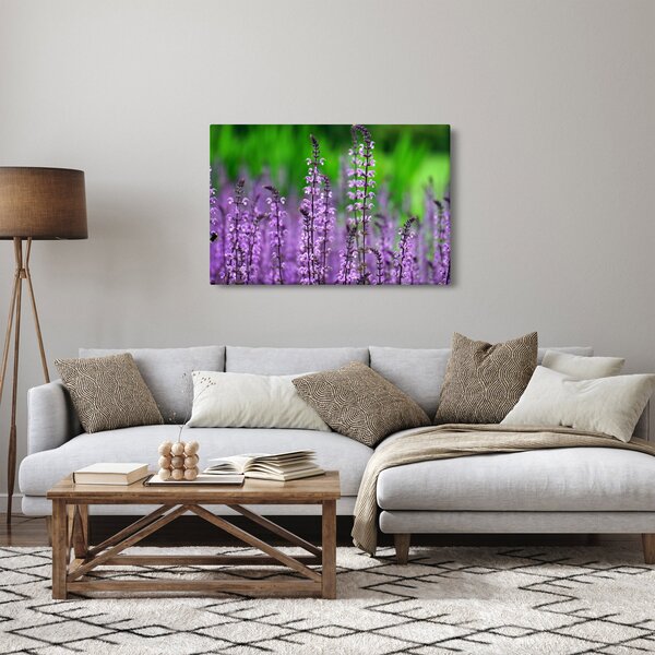 Slika ljubičastog livadskog bilja (90x60 cm)