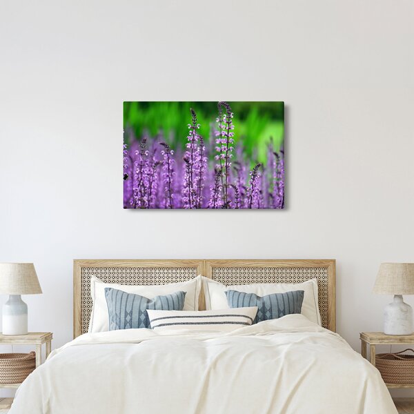 Slika ljubičastog livadskog bilja (90x60 cm)