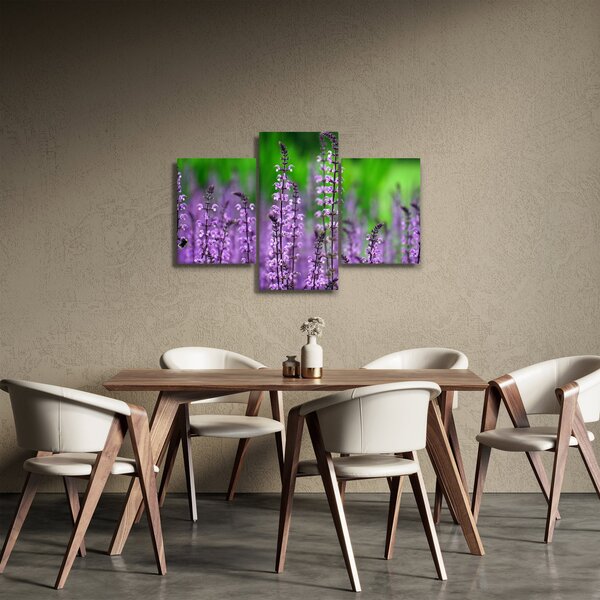 Slika ljubičastog livadskog bilja (90x60 cm)