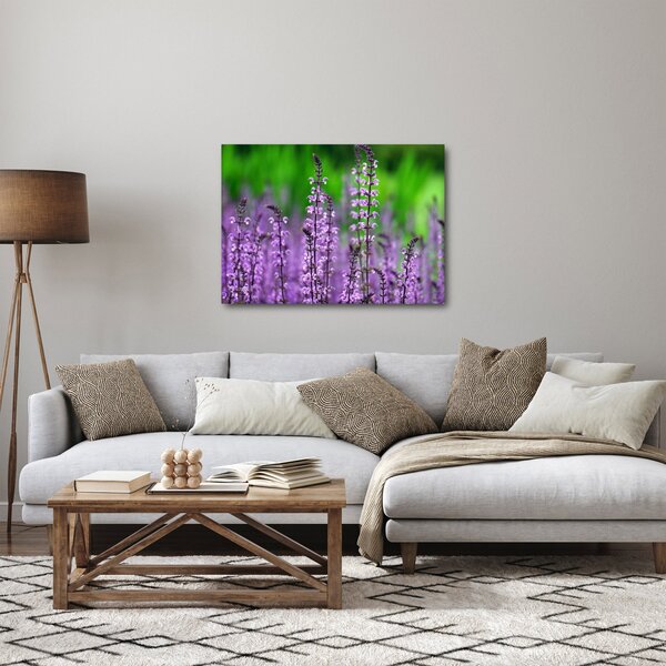 Slika ljubičastog livadskog bilja (70x50 cm)