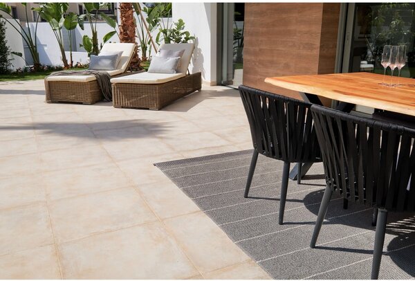 Sivi unutarnji i vanjski tepih 60x125 cm Belle Concrete – Pappelina