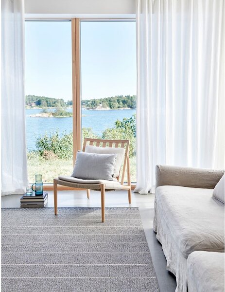 Sivi unutarnji i vanjski tepih 60x125 cm Belle Concrete – Pappelina