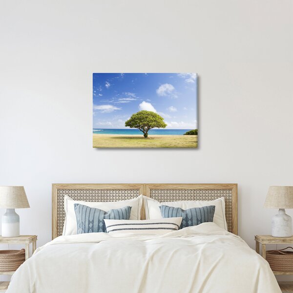Slika plaže s drvetom (70x50 cm)