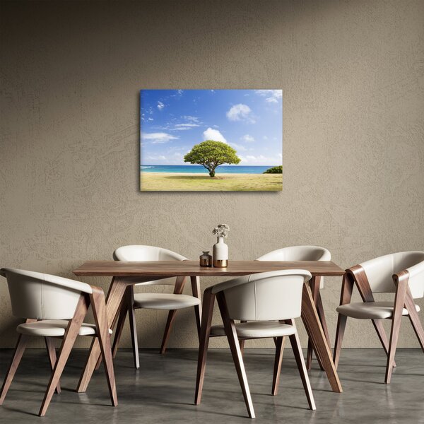 Slika plaže s drvetom (70x50 cm)