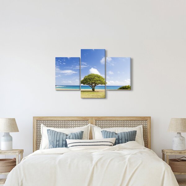 Slika plaže s drvetom (90x60 cm)