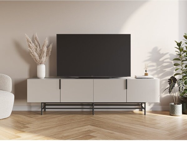 Krem TV komoda 200x54,5 cm Eldia – Marckeric