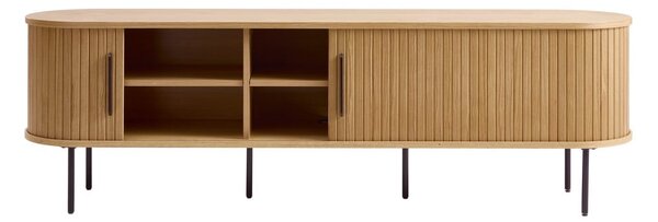 TV komoda u dekoru hrasta u prirodnoj boji 56x180 cm Nola – Unique Furniture