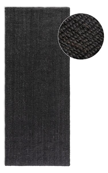 Crna staza jutenia 80x200 cm Bouclé – Hanse Home