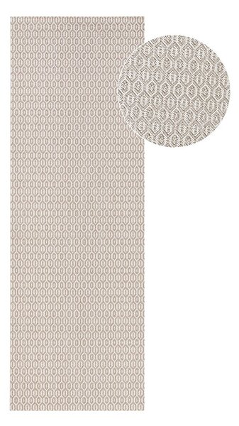 Sivi vanjski tepih NORTHRUGS Coin, 80 x 200 cm