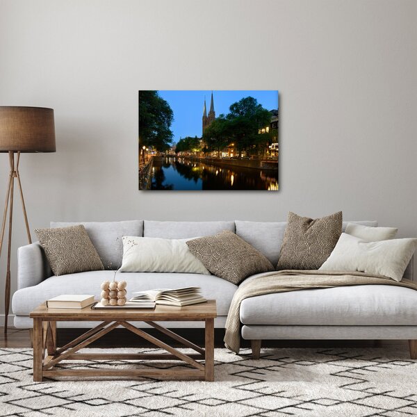 Noćna slika povijesnog grada (70x50 cm)