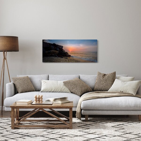 Slika zalaska sunca na plaži (120x50 cm)