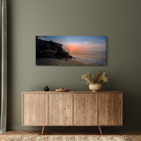 Slika zalaska sunca na plaži (120x50 cm)