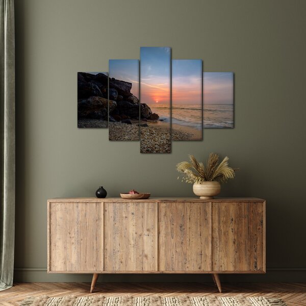 Slika zalaska sunca na plaži (150x105 cm)