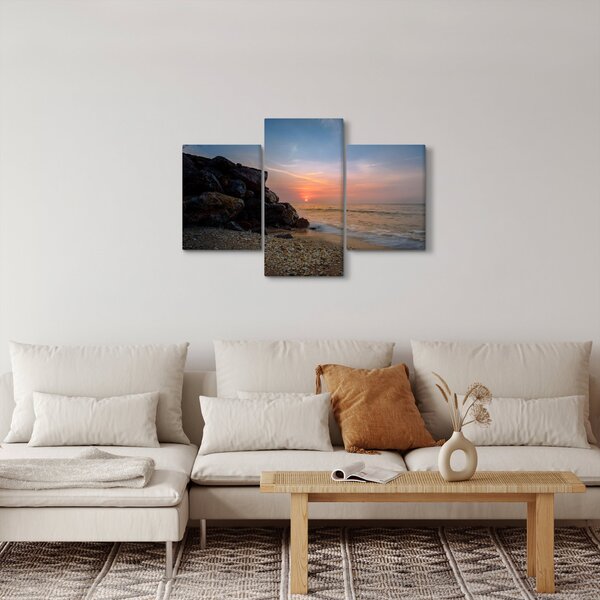 Slika zalaska sunca na plaži (90x60 cm)