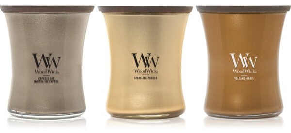 Woodwick Precious Metals Trio Pack set