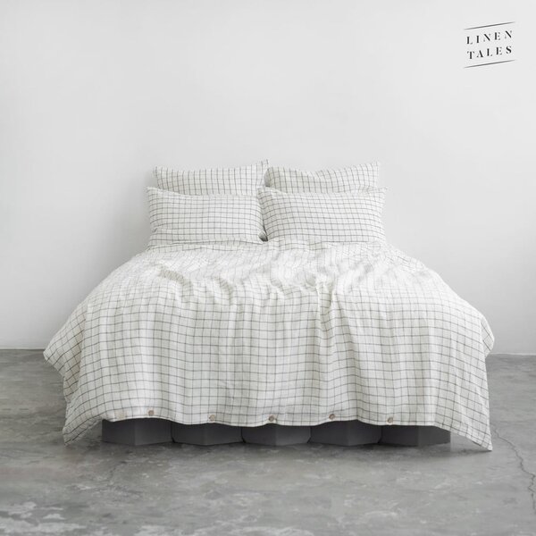 Bijela lanena posteljina 220x200 cm - Linen Tales