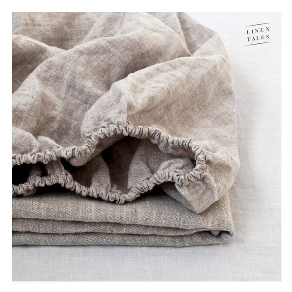Siva lanena posteljina 200x160 cm - Linen Tales