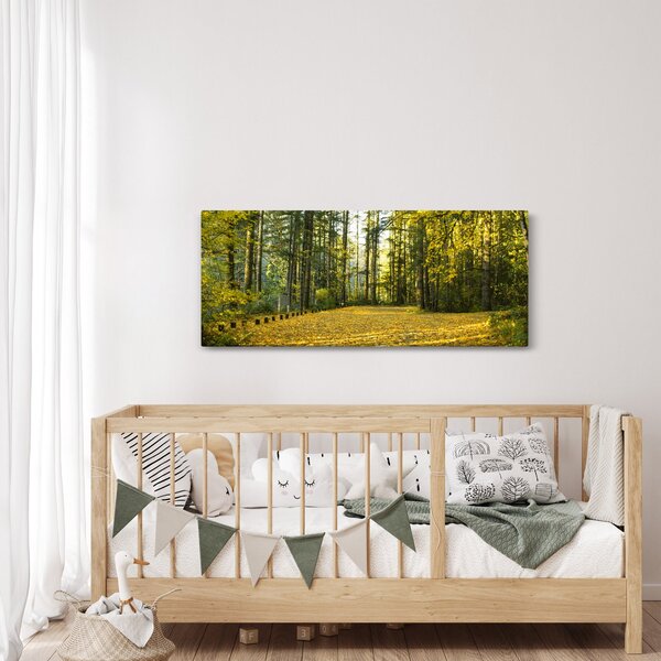 Slika - šuma u jesen (120x50 cm)