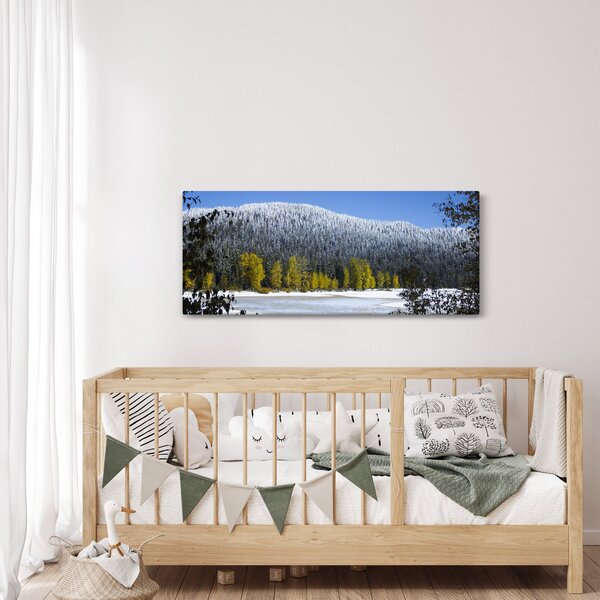 Slika - snježno gorje zimi (120x50 cm)