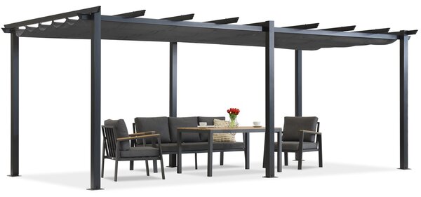 Barbados terasa pergola 3x6 m Garden Point antracit