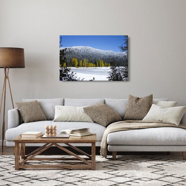 Slika - snježno gorje zimi (90x60 cm)