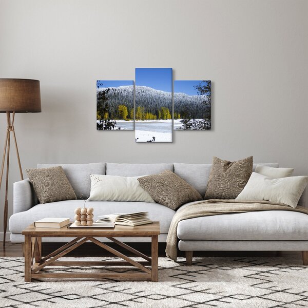 Slika - snježno gorje zimi (90x60 cm)