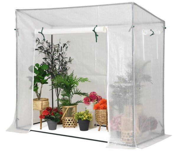 Mini staklenik od folije za rajčice 2 x 0,8 m Garden Point bijeli