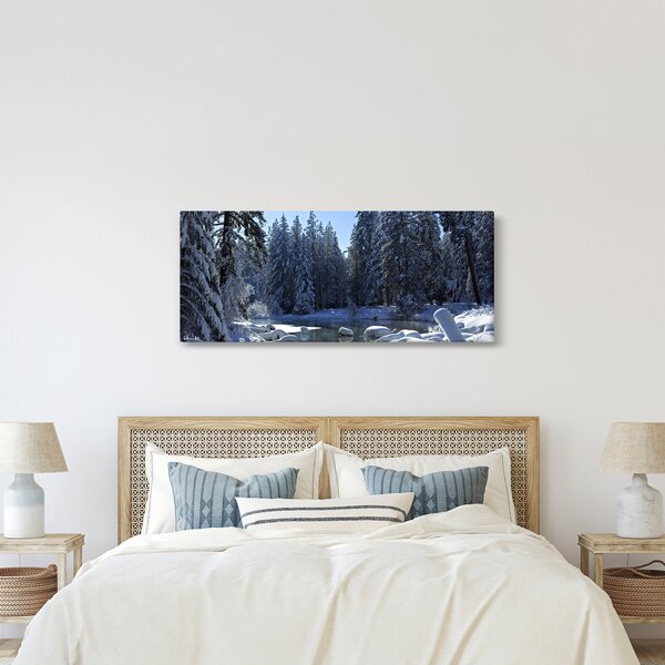 Slika snježne šume (120x50 cm)