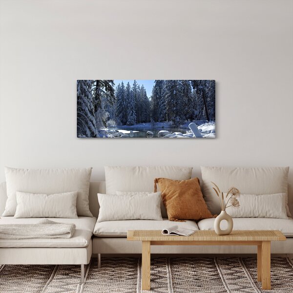 Slika snježne šume (120x50 cm)