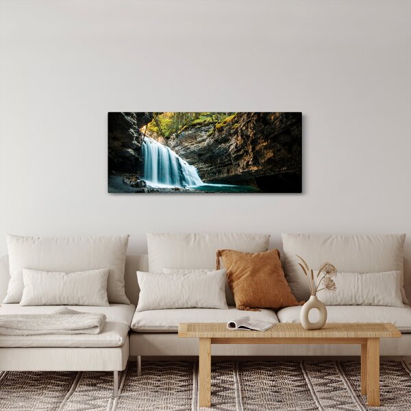 Slika šumskog vodopada (120x50 cm)