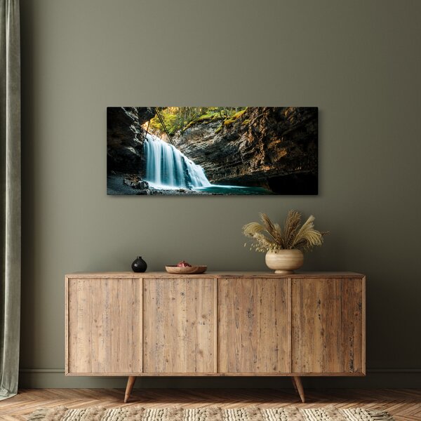 Slika šumskog vodopada (120x50 cm)
