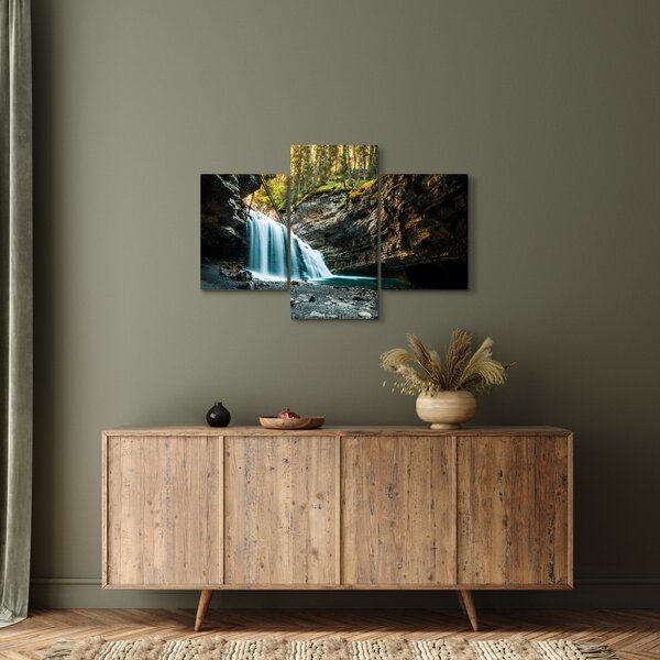 Slika šumskog vodopada (90x60 cm)