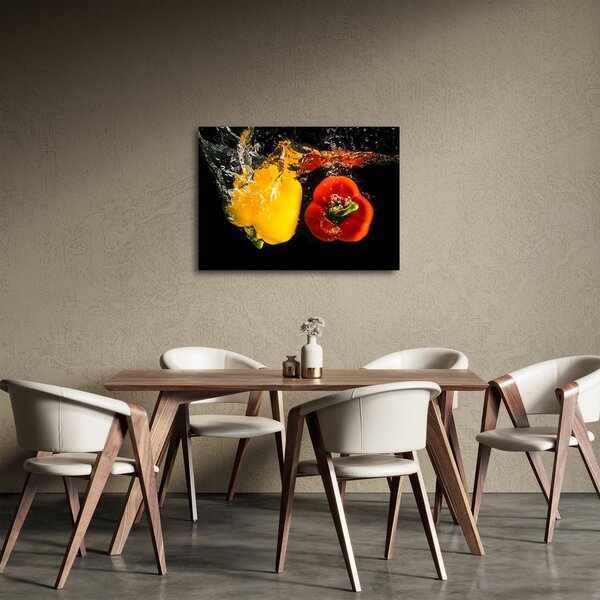 Slika - paprike u vodi (70x50 cm)