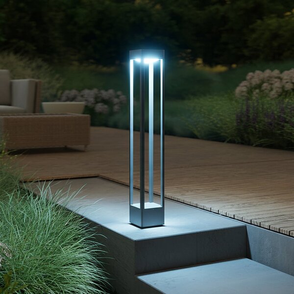 STEINEL Stela C860 LED svjetlo za stazu, antracit, IP65, RGBWW, prigušiva, Crno, Aluminij