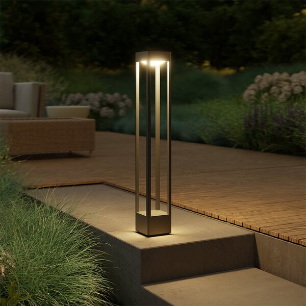 STEINEL Stela C860 LED svjetlo za stazu, antracit, IP65, RGBWW, prigušiva, Crno, Aluminij