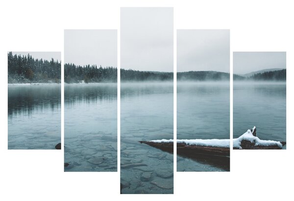 Slika - ledeno sjeverno jezero (150x105 cm)
