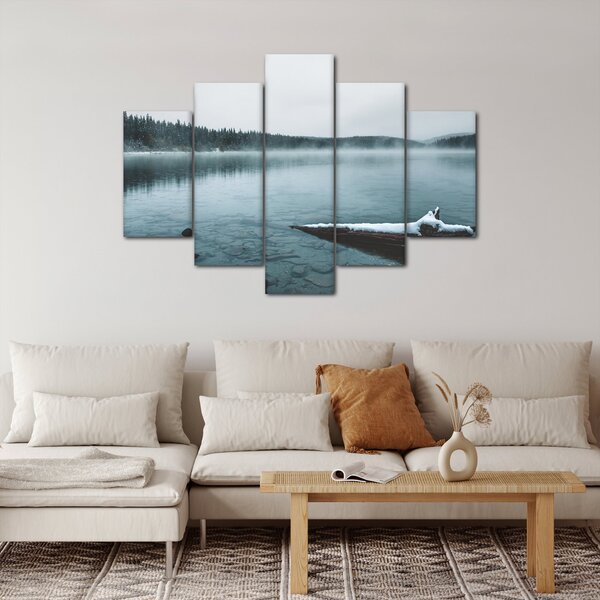 Slika - ledeno sjeverno jezero (150x105 cm)