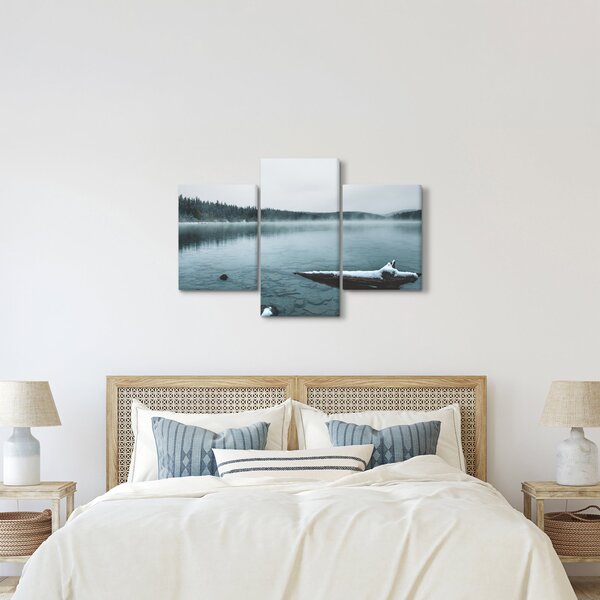 Slika - ledeno sjeverno jezero (90x60 cm)