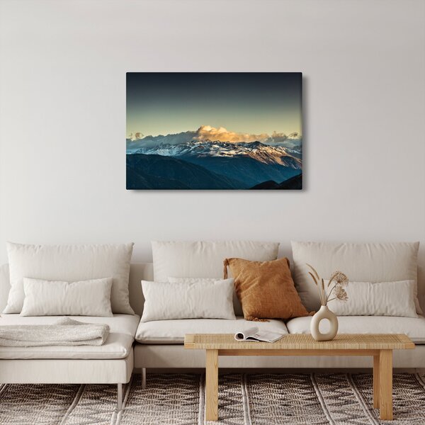 Slika - vrhovi planina (90x60 cm)