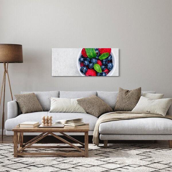 Slika - zdjela s šumskim voćem (120x50 cm)