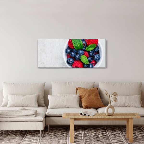 Slika - zdjela s šumskim voćem (120x50 cm)