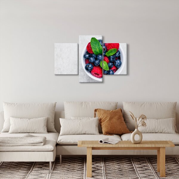 Slika - zdjela s šumskim voćem (90x60 cm)