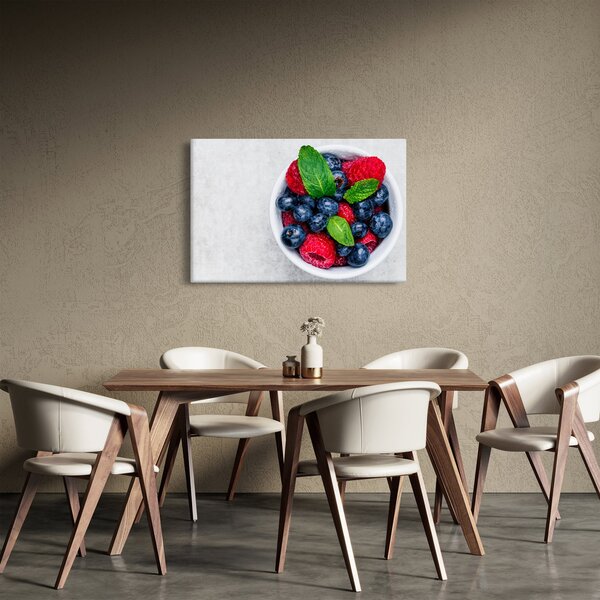 Slika - zdjela s šumskim voćem (90x60 cm)