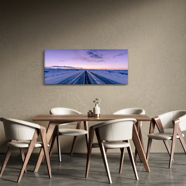 Slika ceste zimi (120x50 cm)