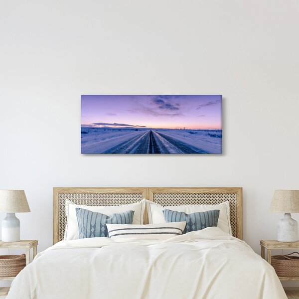 Slika ceste zimi (120x50 cm)