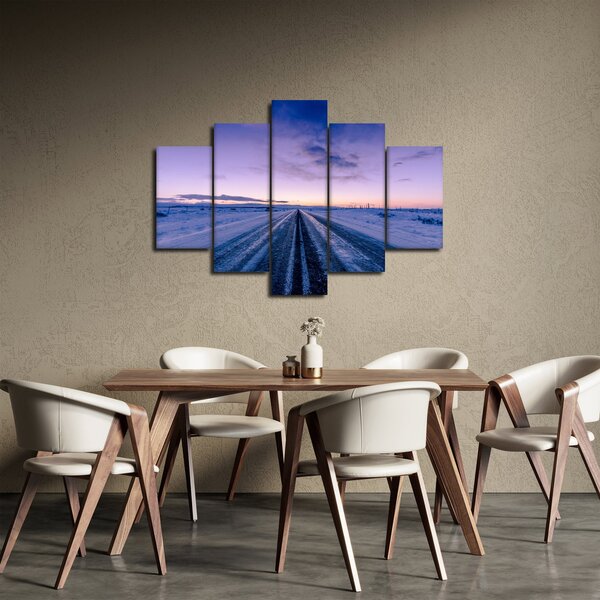 Slika ceste zimi (150x105 cm)