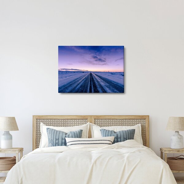 Slika ceste zimi (70x50 cm)