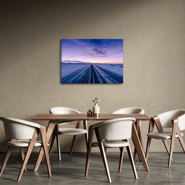Slika ceste zimi (70x50 cm)