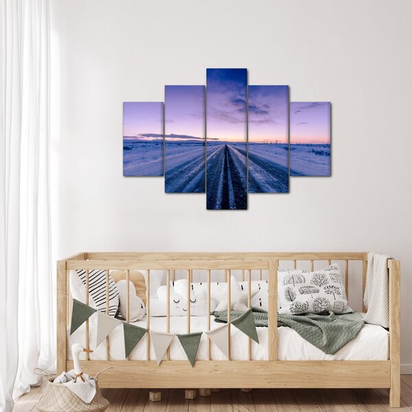 Slika ceste zimi (150x105 cm)